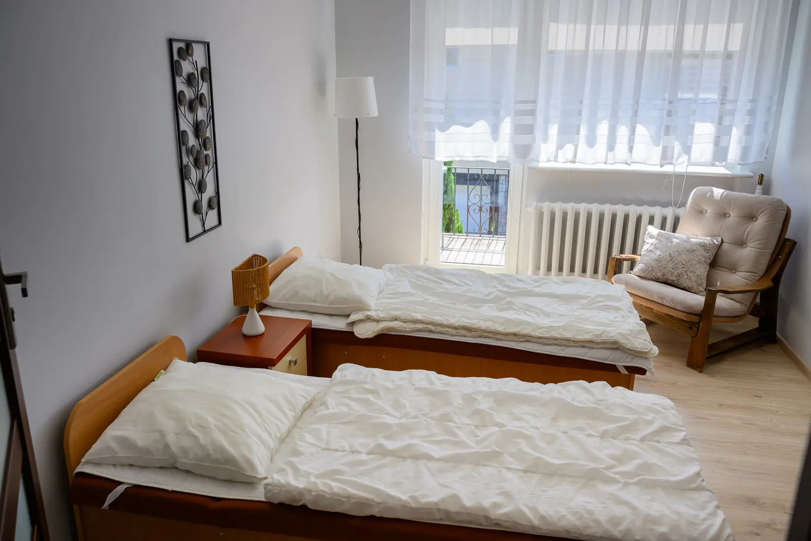 Apartament nr 2 w Rewie - sypialnia