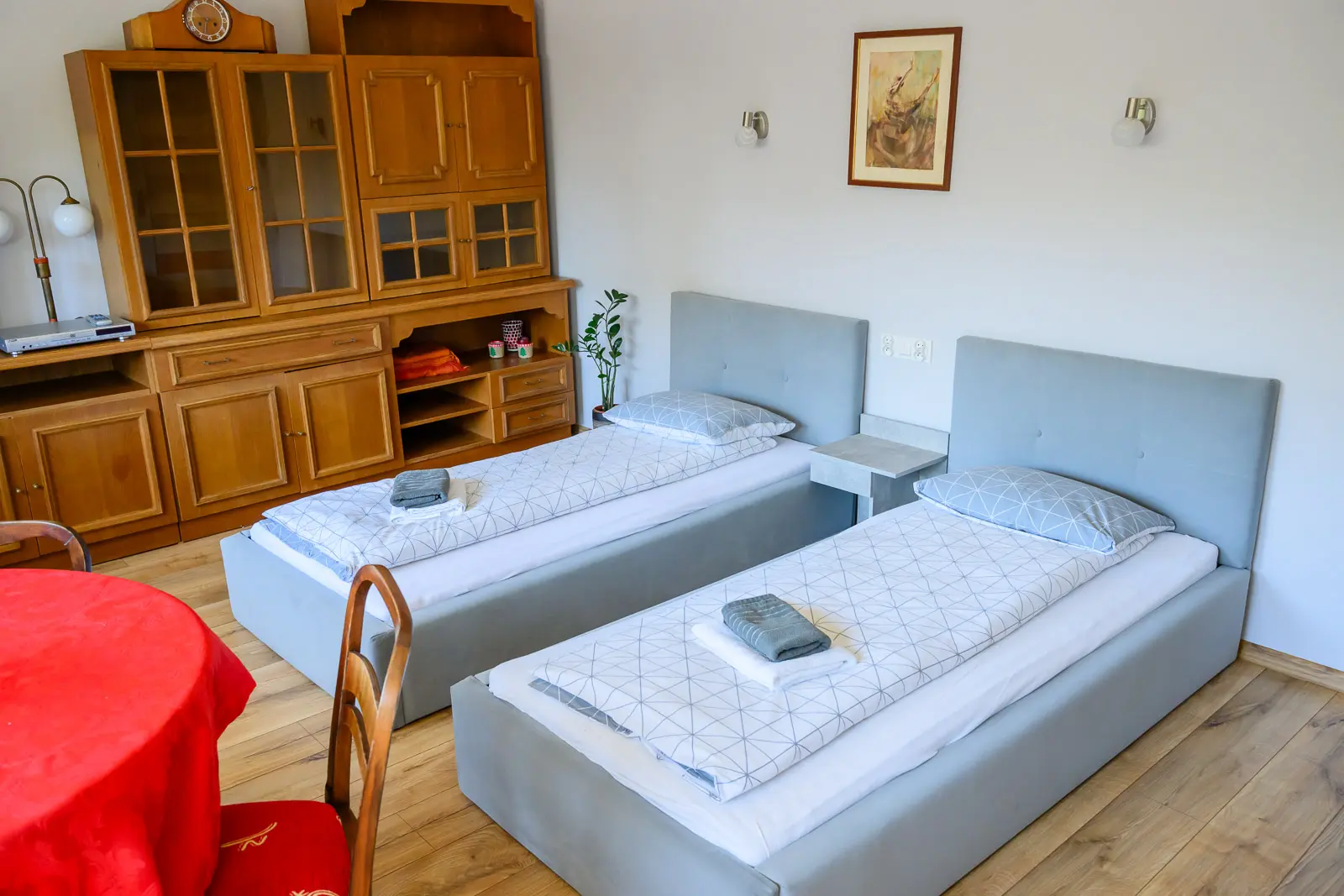 Apartament nr 1 w Rewie - sypialnia