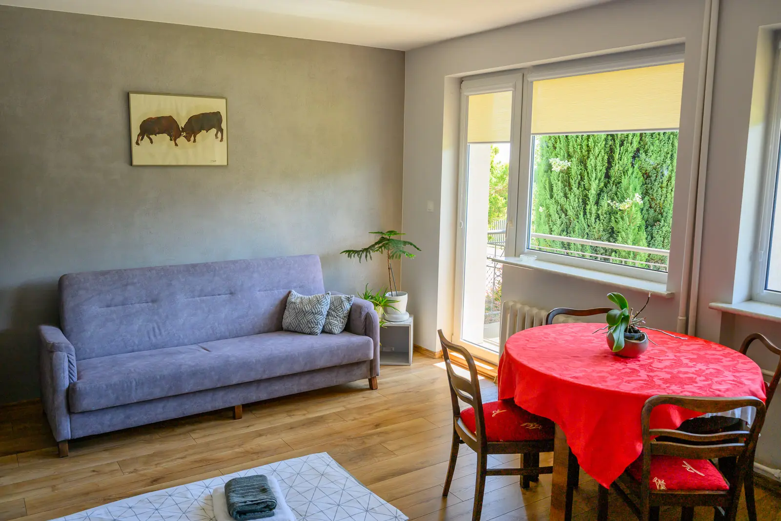 Apartament nr 1 w Rewie - wyposażenie pokoju